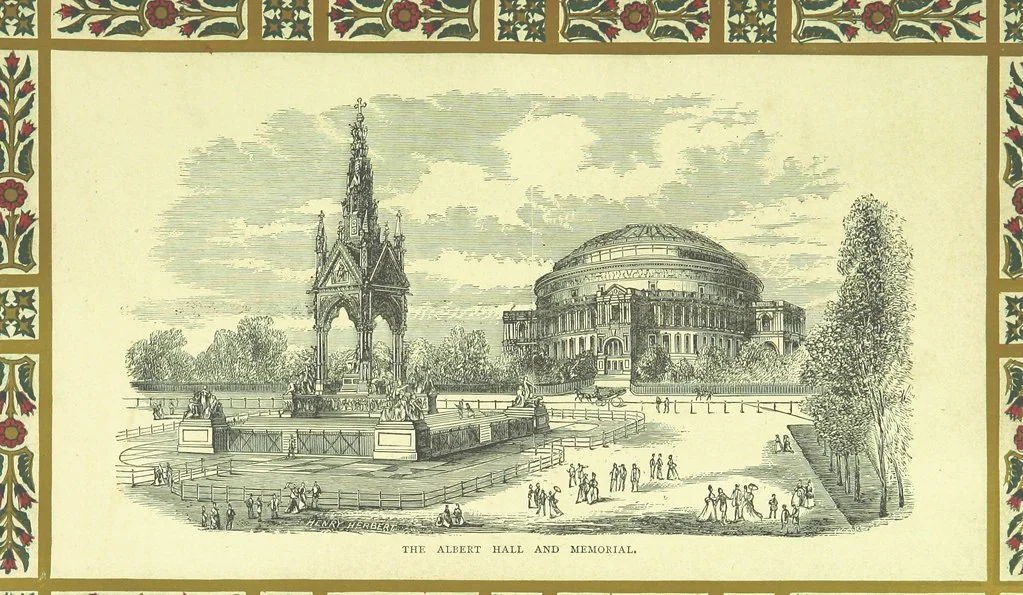 An illustration from London (illustrated). A complete guide to the leading hotels, places of amusement ... Also a directory ... of first-class reliable houses in the various branches of trade, 1872, leaf 75