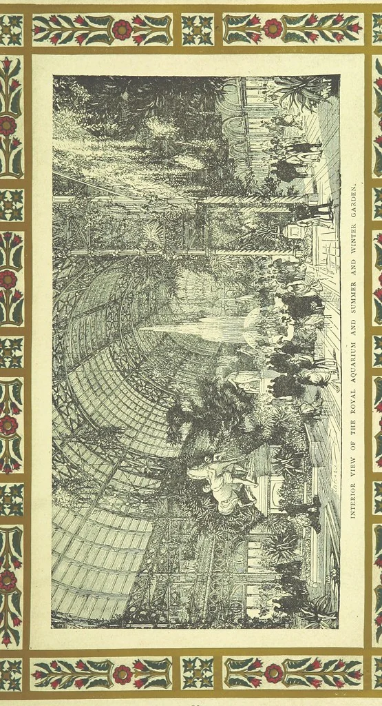 An illustration from London (illustrated). A complete guide to the leading hotels, places of amusement ... Also a directory ... of first-class reliable houses in the various branches of trade, 1872, leaf 79