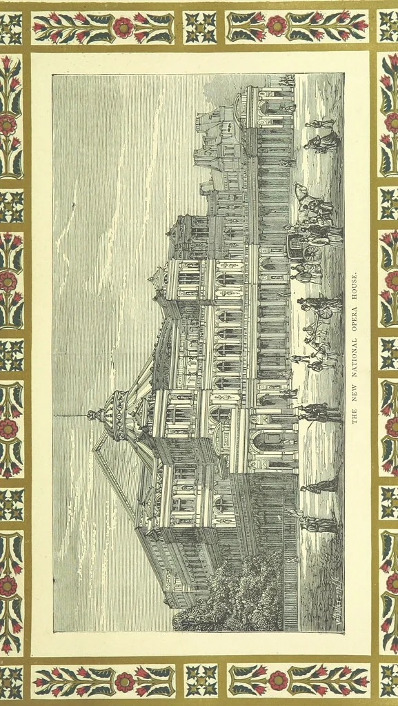 An illustration from London (illustrated). A complete guide to the leading hotels, places of amusement ... Also a directory ... of first-class reliable houses in the various branches of trade, 1872, leaf 81