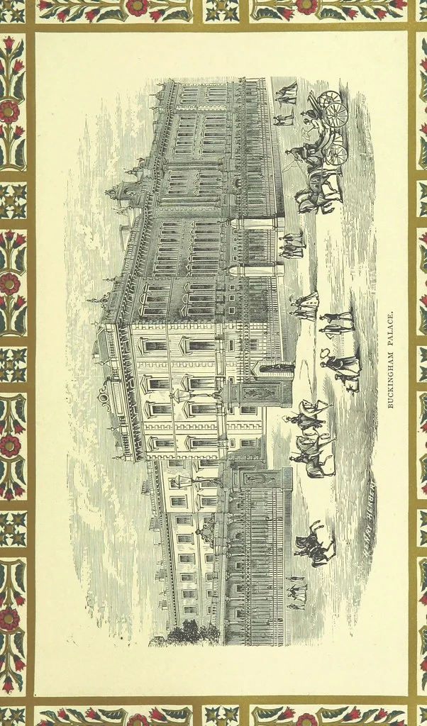 An illustration from London (illustrated). A complete guide to the leading hotels, places of amusement ... Also a directory ... of first-class reliable houses in the various branches of trade, 1872, leaf 89