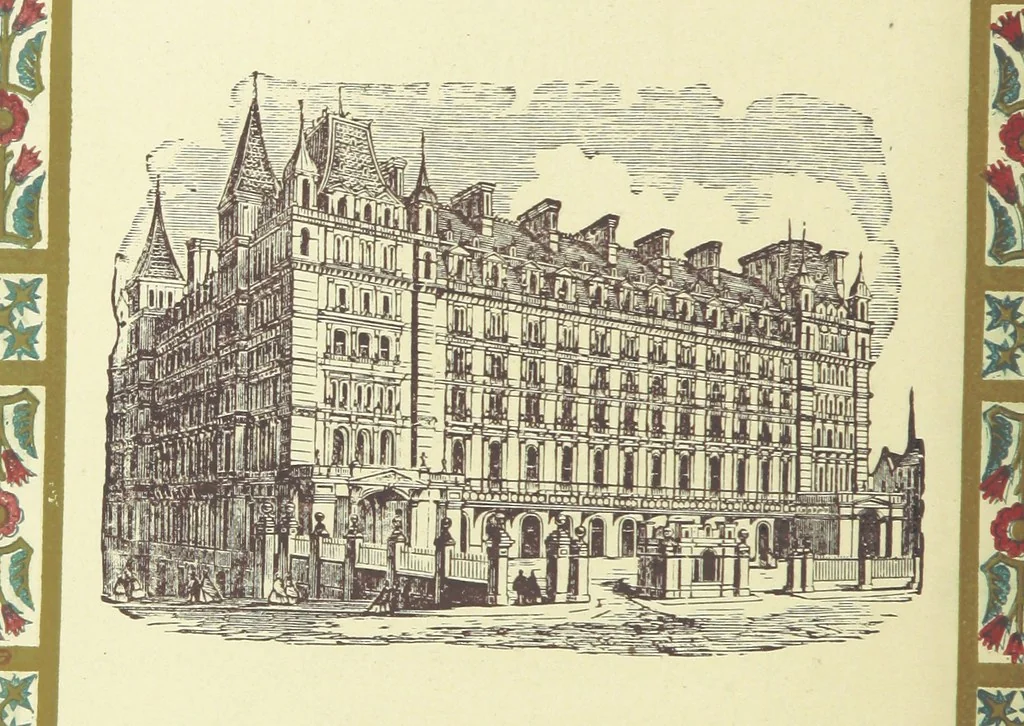 An illustration from London (illustrated). A complete guide to the leading hotels, places of amusement ... Also a directory ... of first-class reliable houses in the various branches of trade, 1872, leaf 210
