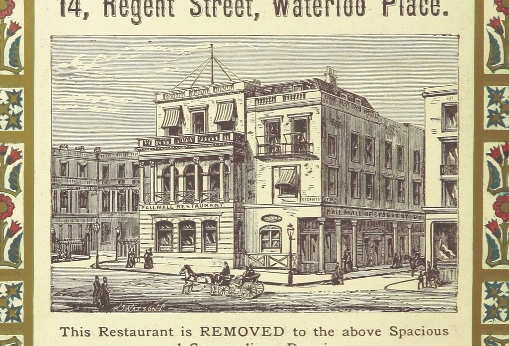 An illustration from London (illustrated). A complete guide to the leading hotels, places of amusement ... Also a directory ... of first-class reliable houses in the various branches of trade, 1872, leaf 218