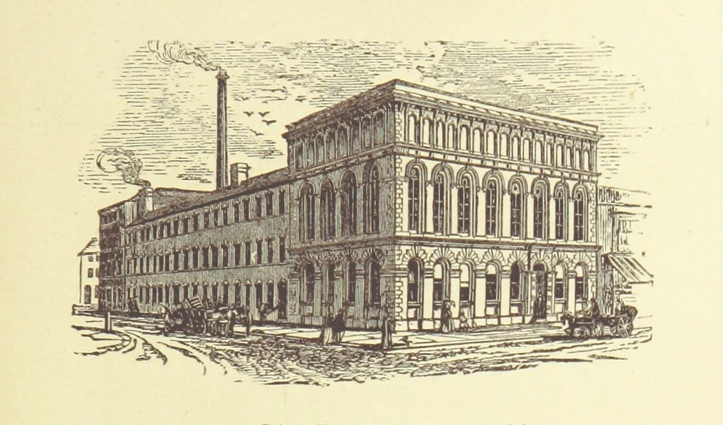 An illustration from London (illustrated). A complete guide to the leading hotels, places of amusement ... Also a directory ... of first-class reliable houses in the various branches of trade, 1872, leaf 221