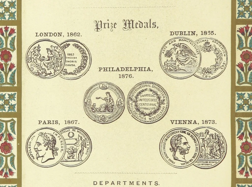 An illustration from London (illustrated). A complete guide to the leading hotels, places of amusement ... Also a directory ... of first-class reliable houses in the various branches of trade, 1872, leaf 236
