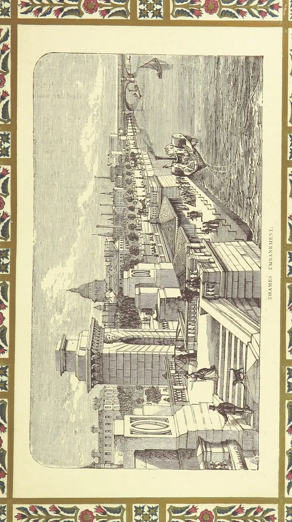 An illustration from London (illustrated). A complete guide to the leading hotels, places of amusement ... Also a directory ... of first-class reliable houses in the various branches of trade, 1872, leaf 43
