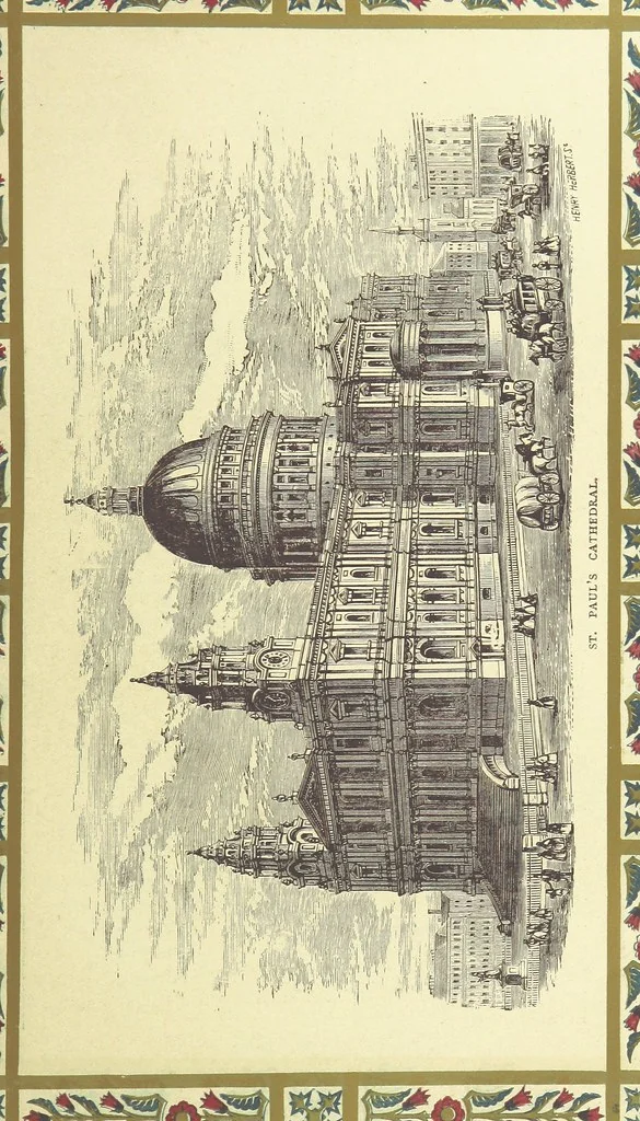 An illustration from London (illustrated). A complete guide to the leading hotels, places of amusement ... Also a directory ... of first-class reliable houses in the various branches of trade, 1872, leaf 55