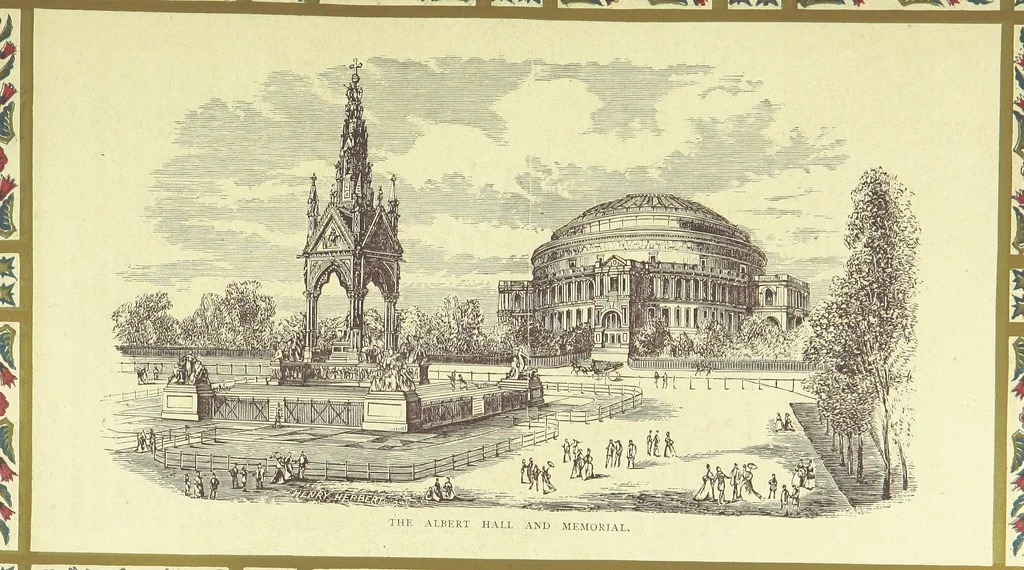 An illustration from London (illustrated). A complete guide to the leading hotels, places of amusement ... Also a directory ... of first-class reliable houses in the various branches of trade, 1872, leaf 69