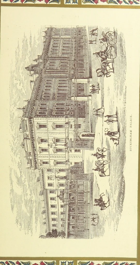 An illustration from London (illustrated). A complete guide to the leading hotels, places of amusement ... Also a directory ... of first-class reliable houses in the various branches of trade, 1872, leaf 83