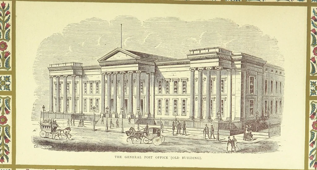 An illustration from London (illustrated). A complete guide to the leading hotels, places of amusement ... Also a directory ... of first-class reliable houses in the various branches of trade, 1872, leaf 95