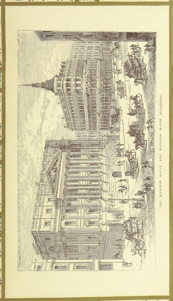 An illustration from London (illustrated). A complete guide to the leading hotels, places of amusement ... Also a directory ... of first-class reliable houses in the various branches of trade, 1872, leaf 99