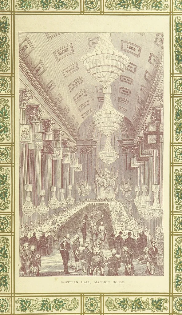 An illustration from London (illustrated). A complete guide to the leading hotels, places of amusement ... Also a directory ... of first-class reliable houses in the various branches of trade, 1872, leaf 101