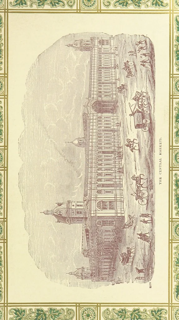 An illustration from London (illustrated). A complete guide to the leading hotels, places of amusement ... Also a directory ... of first-class reliable houses in the various branches of trade, 1872, leaf 103