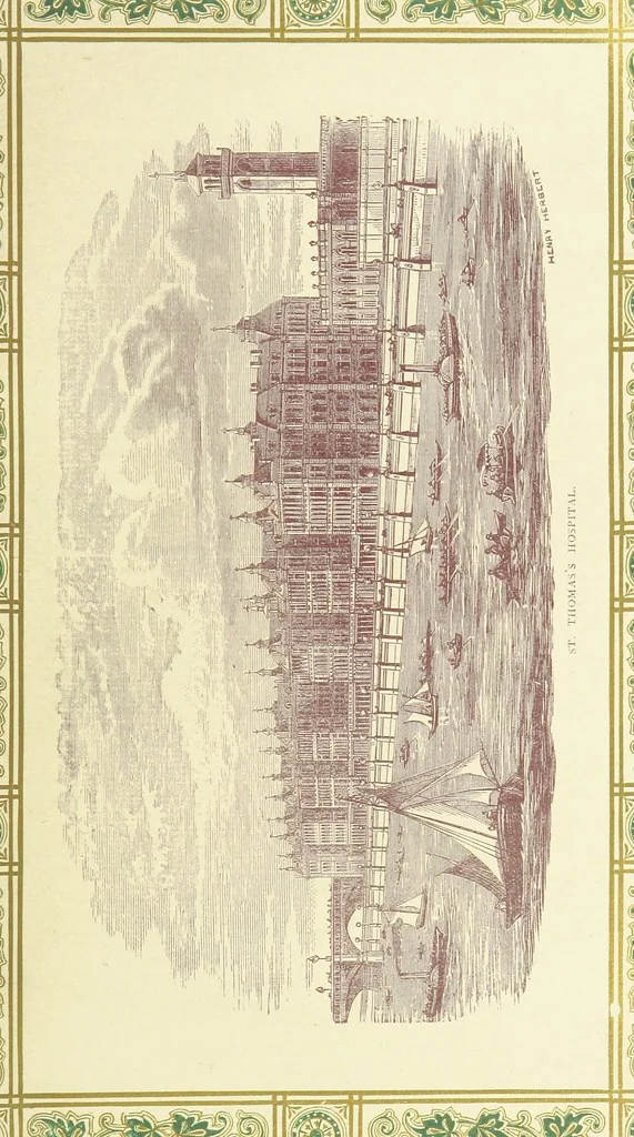 An illustration from London (illustrated). A complete guide to the leading hotels, places of amusement ... Also a directory ... of first-class reliable houses in the various branches of trade, 1872, leaf 107