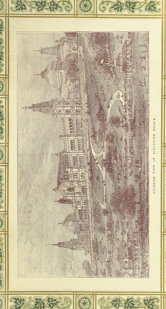 An illustration from London (illustrated). A complete guide to the leading hotels, places of amusement ... Also a directory ... of first-class reliable houses in the various branches of trade, 1872, leaf 111