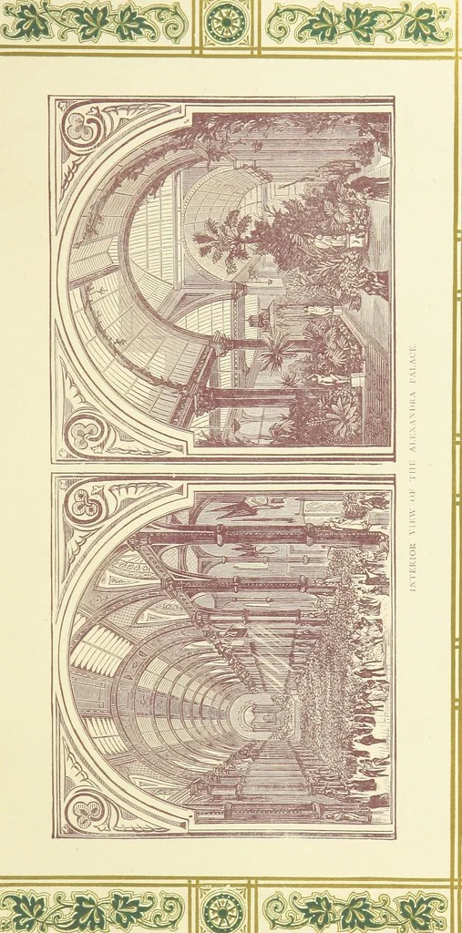 An illustration from London (illustrated). A complete guide to the leading hotels, places of amusement ... Also a directory ... of first-class reliable houses in the various branches of trade, 1872, leaf 113