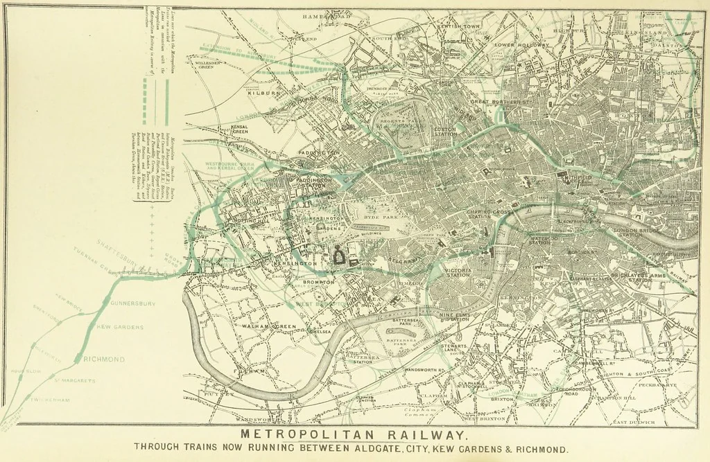 An illustration from London (illustrated). A complete guide to the leading hotels, places of amusement ... Also a directory ... of first-class reliable houses in the various branches of trade, 1872, leaf 153