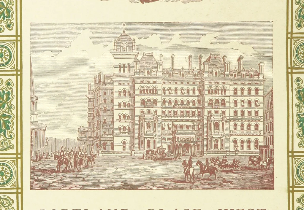 An illustration from London (illustrated). A complete guide to the leading hotels, places of amusement ... Also a directory ... of first-class reliable houses in the various branches of trade, 1872, leaf 200