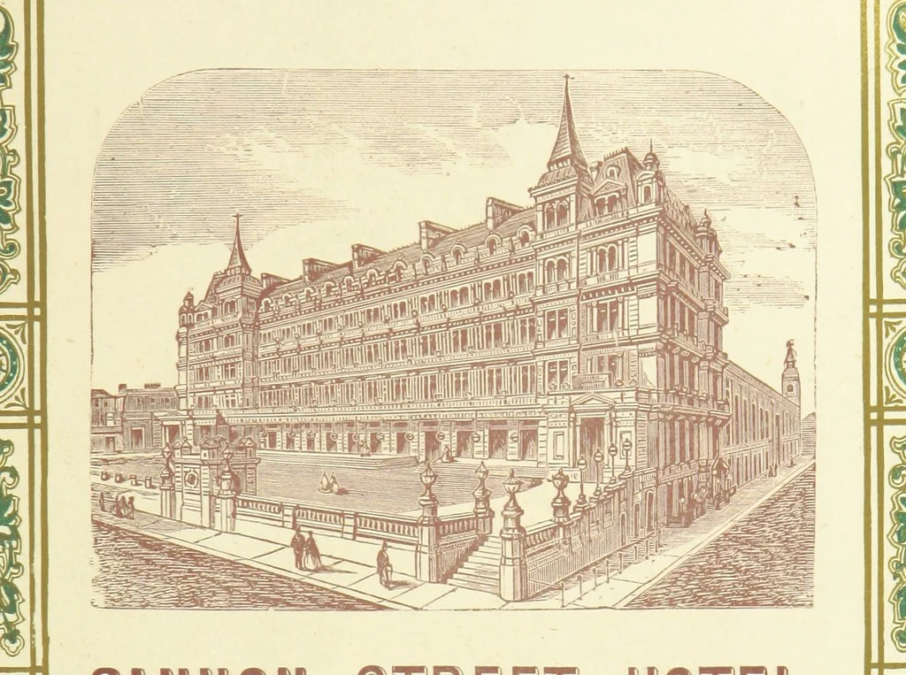 An illustration from London (illustrated). A complete guide to the leading hotels, places of amusement ... Also a directory ... of first-class reliable houses in the various branches of trade, 1872, leaf 201