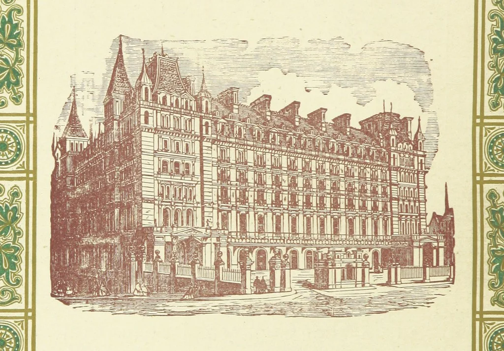 An illustration from London (illustrated). A complete guide to the leading hotels, places of amusement ... Also a directory ... of first-class reliable houses in the various branches of trade, 1872, leaf 206