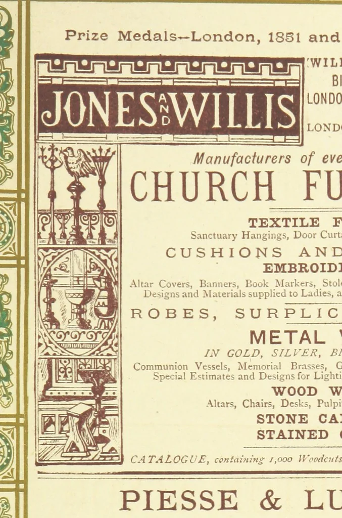 An illustration from London (illustrated). A complete guide to the leading hotels, places of amusement ... Also a directory ... of first-class reliable houses in the various branches of trade, 1872, leaf 233