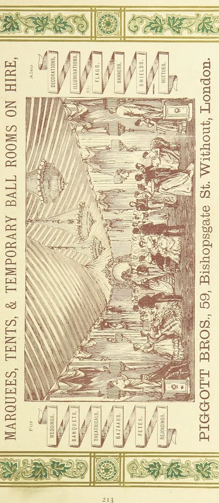 An illustration from London (illustrated). A complete guide to the leading hotels, places of amusement ... Also a directory ... of first-class reliable houses in the various branches of trade, 1872, leaf 235
