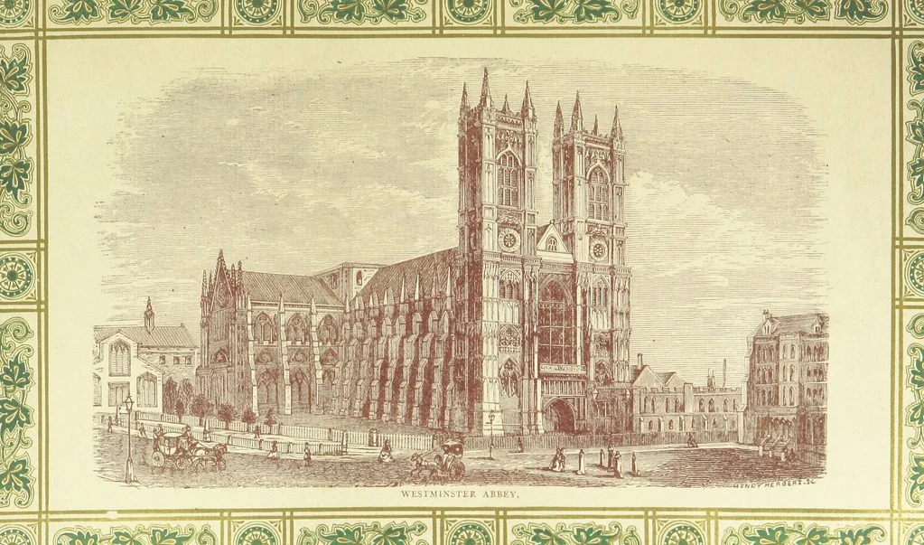 An illustration from London (illustrated). A complete guide to the leading hotels, places of amusement ... Also a directory ... of first-class reliable houses in the various branches of trade, 1872, leaf 59