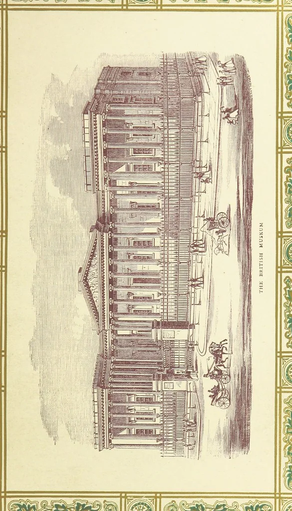 An illustration from London (illustrated). A complete guide to the leading hotels, places of amusement ... Also a directory ... of first-class reliable houses in the various branches of trade, 1872, leaf 67