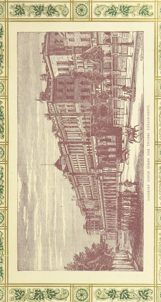 An illustration from London (illustrated). A complete guide to the leading hotels, places of amusement ... Also a directory ... of first-class reliable houses in the various branches of trade, 1872, leaf 75