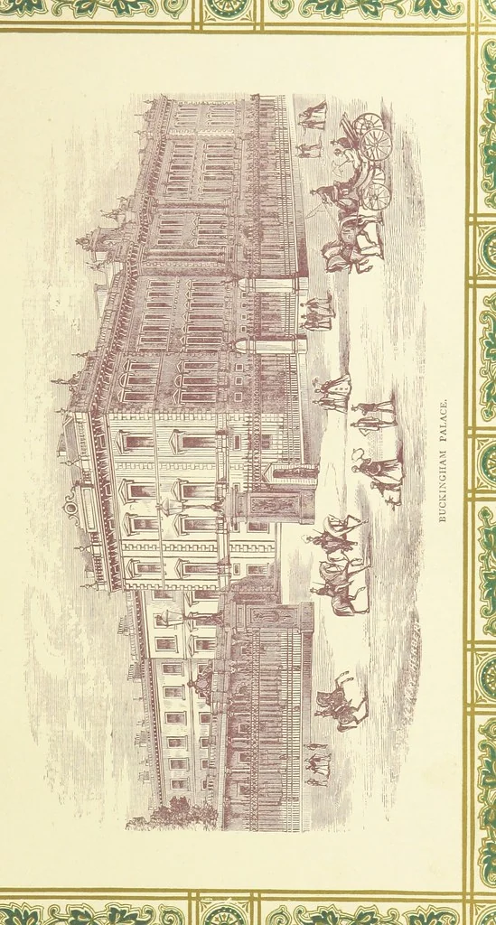 An illustration from London (illustrated). A complete guide to the leading hotels, places of amusement ... Also a directory ... of first-class reliable houses in the various branches of trade, 1872, leaf 83