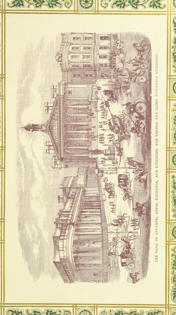 An illustration from London (illustrated). A complete guide to the leading hotels, places of amusement ... Also a directory ... of first-class reliable houses in the various branches of trade, 1872, leaf 91