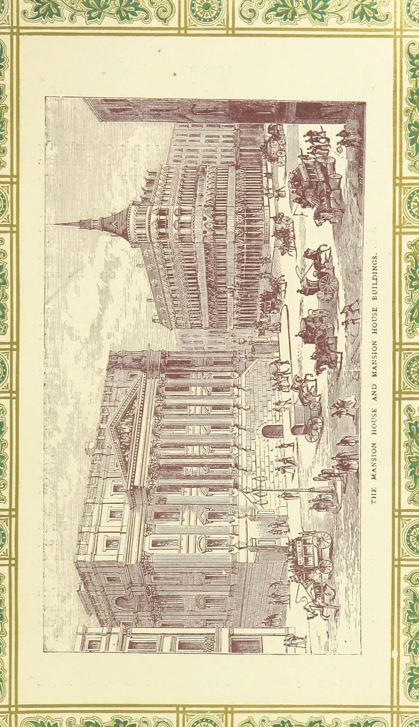 An illustration from London (illustrated). A complete guide to the leading hotels, places of amusement ... Also a directory ... of first-class reliable houses in the various branches of trade, 1872, leaf 99