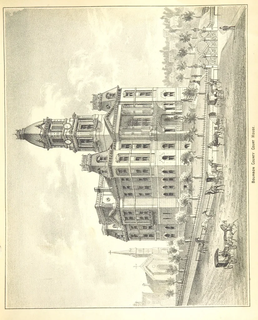 An illustration from History of Bourbon, Scott, Harrison, and Nicholas Counties, Kentucky. With an outline sketch of the Blue Grass Region, by R. Peter. Edited by W. H. Perrin. Illustrated, 1882, leaf 15