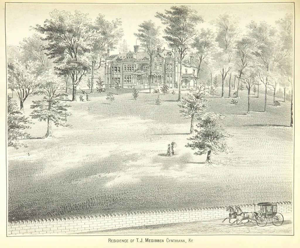 An illustration from History of Bourbon, Scott, Harrison, and Nicholas Counties, Kentucky. With an outline sketch of the Blue Grass Region, by R. Peter. Edited by W. H. Perrin. Illustrated, 1882, leaf 273