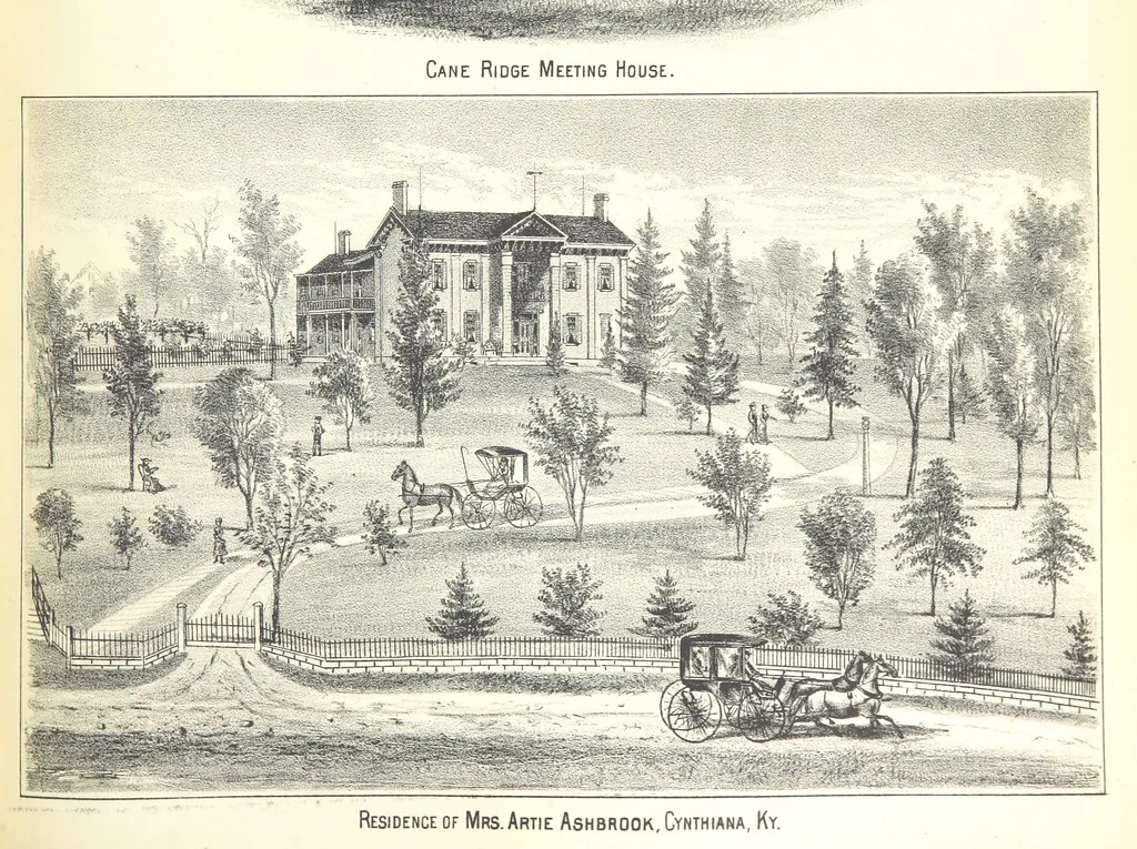 An illustration from History of Bourbon, Scott, Harrison, and Nicholas Counties, Kentucky. With an outline sketch of the Blue Grass Region, by R. Peter. Edited by W. H. Perrin. Illustrated, 1882, leaf 333