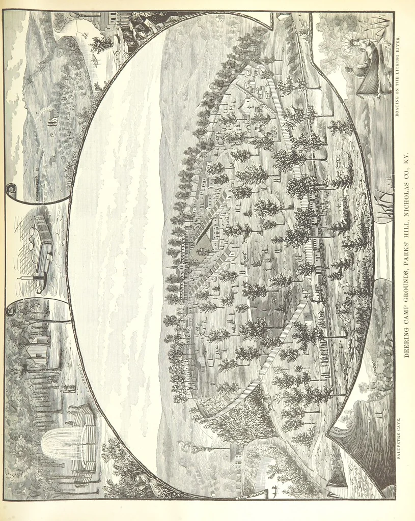 An illustration from History of Bourbon, Scott, Harrison, and Nicholas Counties, Kentucky. With an outline sketch of the Blue Grass Region, by R. Peter. Edited by W. H. Perrin. Illustrated, 1882, leaf 411