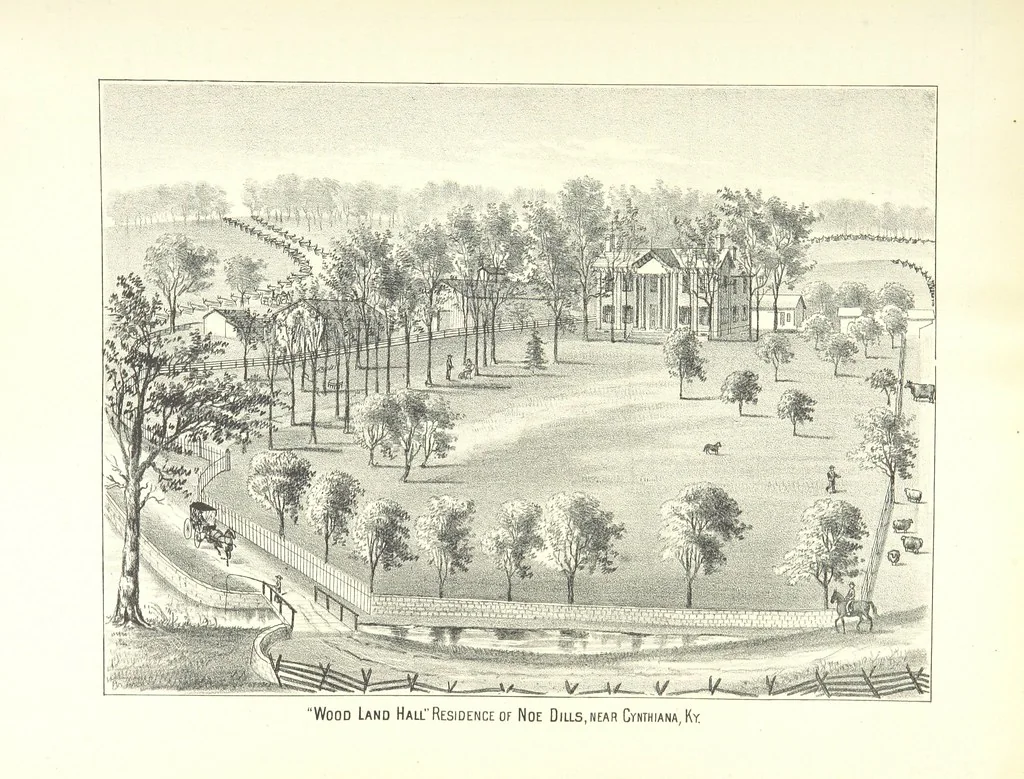 An illustration from History of Bourbon, Scott, Harrison, and Nicholas Counties, Kentucky. With an outline sketch of the Blue Grass Region, by R. Peter. Edited by W. H. Perrin. Illustrated, 1882, leaf 655