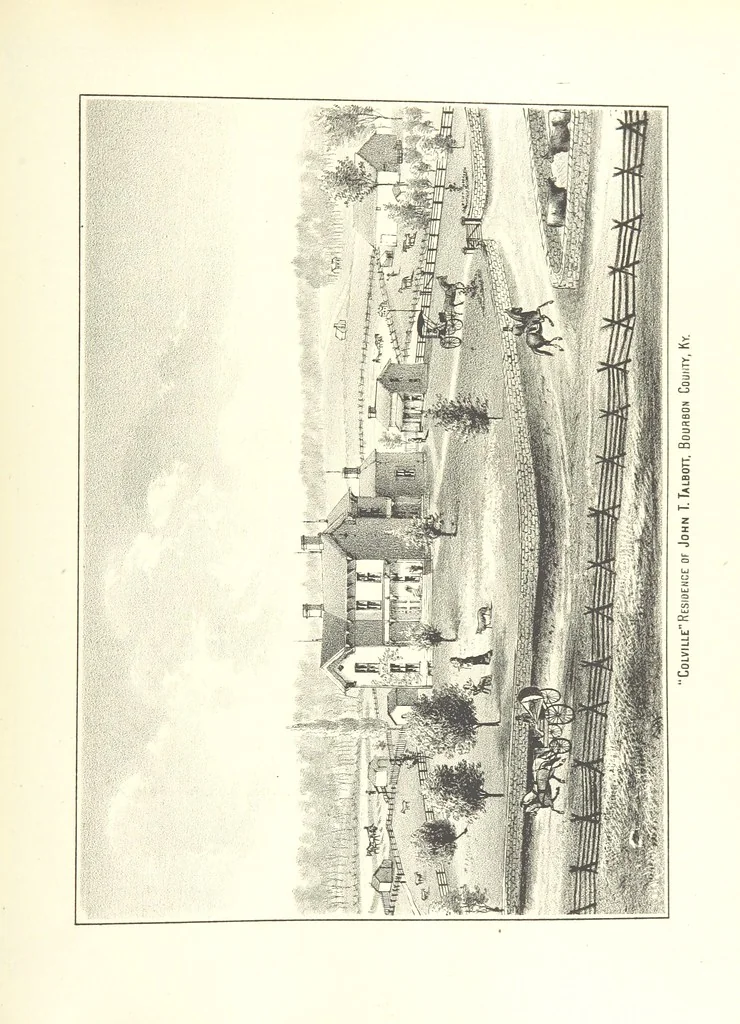 An illustration from History of Bourbon, Scott, Harrison, and Nicholas Counties, Kentucky. With an outline sketch of the Blue Grass Region, by R. Peter. Edited by W. H. Perrin. Illustrated, 1882, leaf 685
