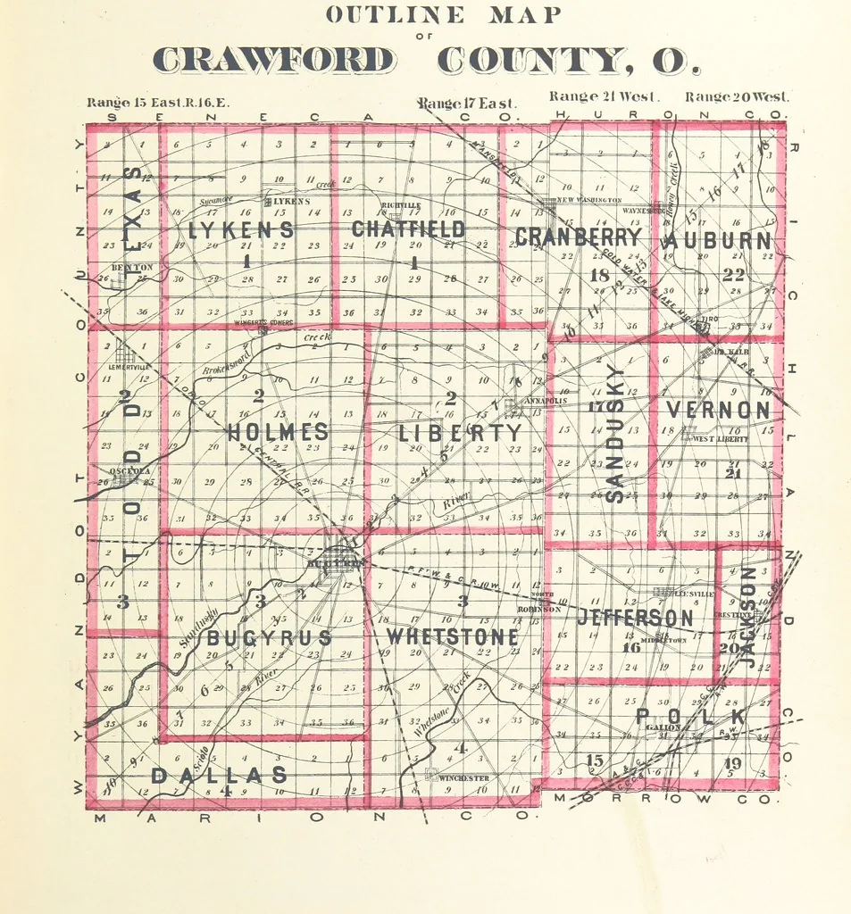 An illustration from History of Crawford County and Ohio, 1881, leaf 13