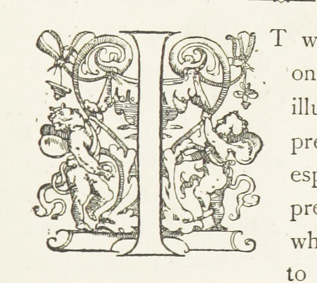 An illustration from The Chronicle of Clemendy; or, the history of the IX. Joyous Journeys. In which are contained the ... facetious tales of Master Gervase Perrot ... done into English [or rather, written] by A. Machen, 1888, leaf 15