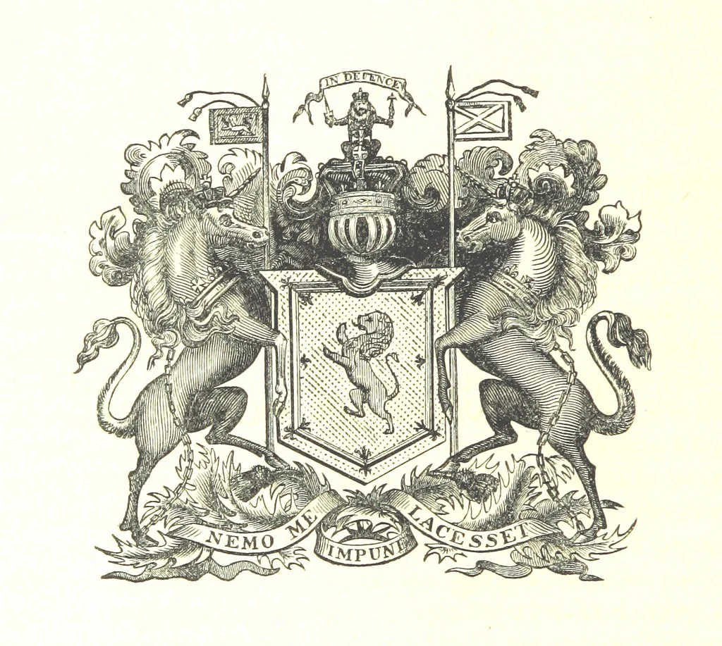 An illustration from A Series of Select Views in Perthshire: with historical and descriptive illustrations; and an account of the royal progress through the county in M.DCCC.XLII. [With plates, 1844, leaf 106