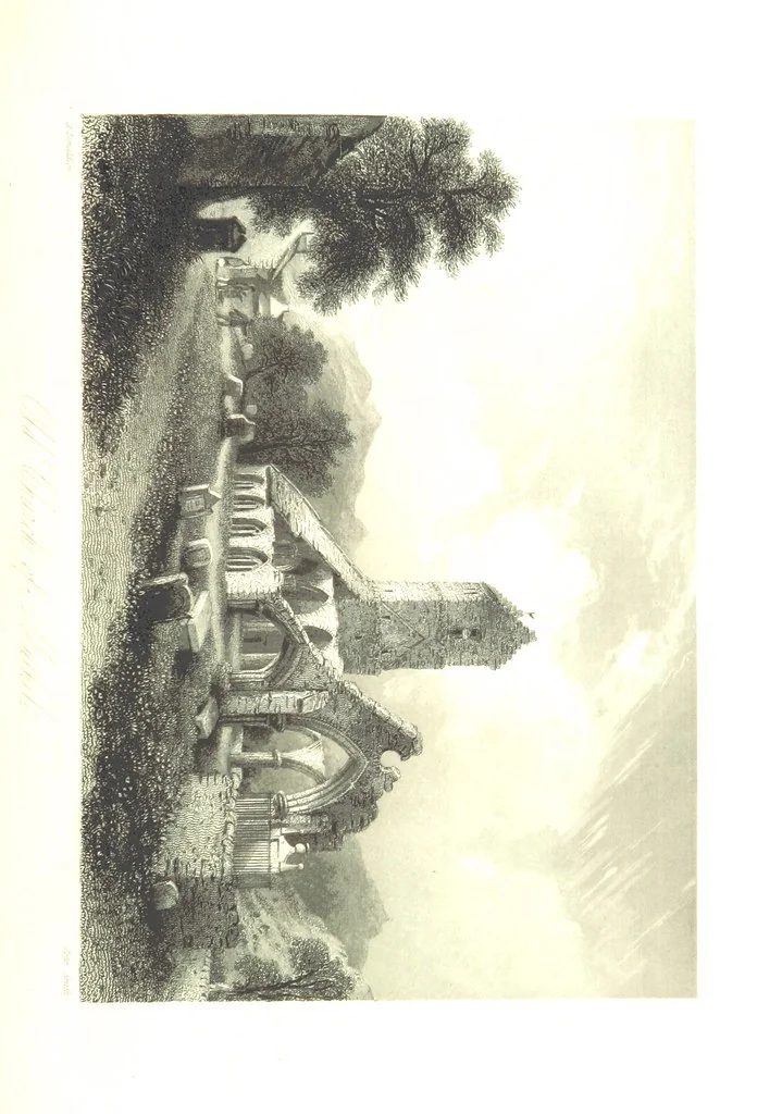 An illustration from A Series of Select Views in Perthshire: with historical and descriptive illustrations; and an account of the royal progress through the county in M.DCCC.XLII. [With plates, 1844, leaf 243