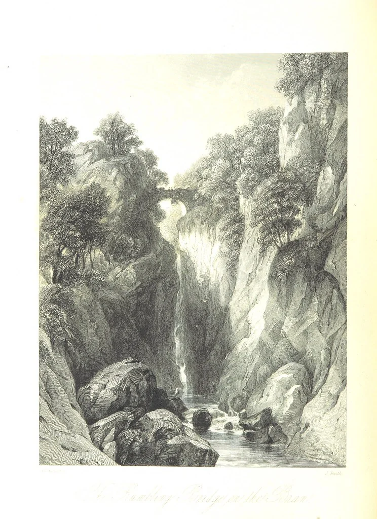 An illustration from A Series of Select Views in Perthshire: with historical and descriptive illustrations; and an account of the royal progress through the county in M.DCCC.XLII. [With plates, 1844, leaf 276