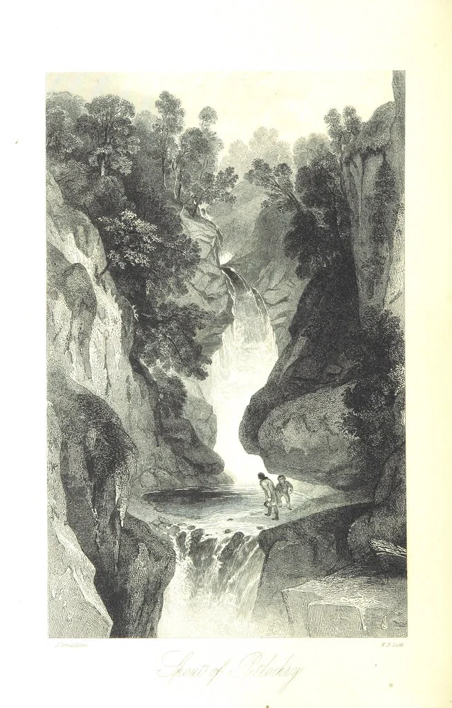 An illustration from A Series of Select Views in Perthshire: with historical and descriptive illustrations; and an account of the royal progress through the county in M.DCCC.XLII. [With plates, 1844, leaf 280