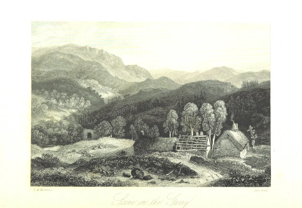 An illustration from A Series of Select Views in Perthshire: with historical and descriptive illustrations; and an account of the royal progress through the county in M.DCCC.XLII. [With plates, 1844, leaf 286