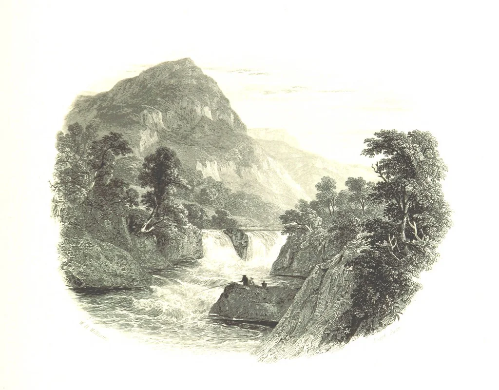 An illustration from A Series of Select Views in Perthshire: with historical and descriptive illustrations; and an account of the royal progress through the county in M.DCCC.XLII. [With plates, 1844, leaf 305
