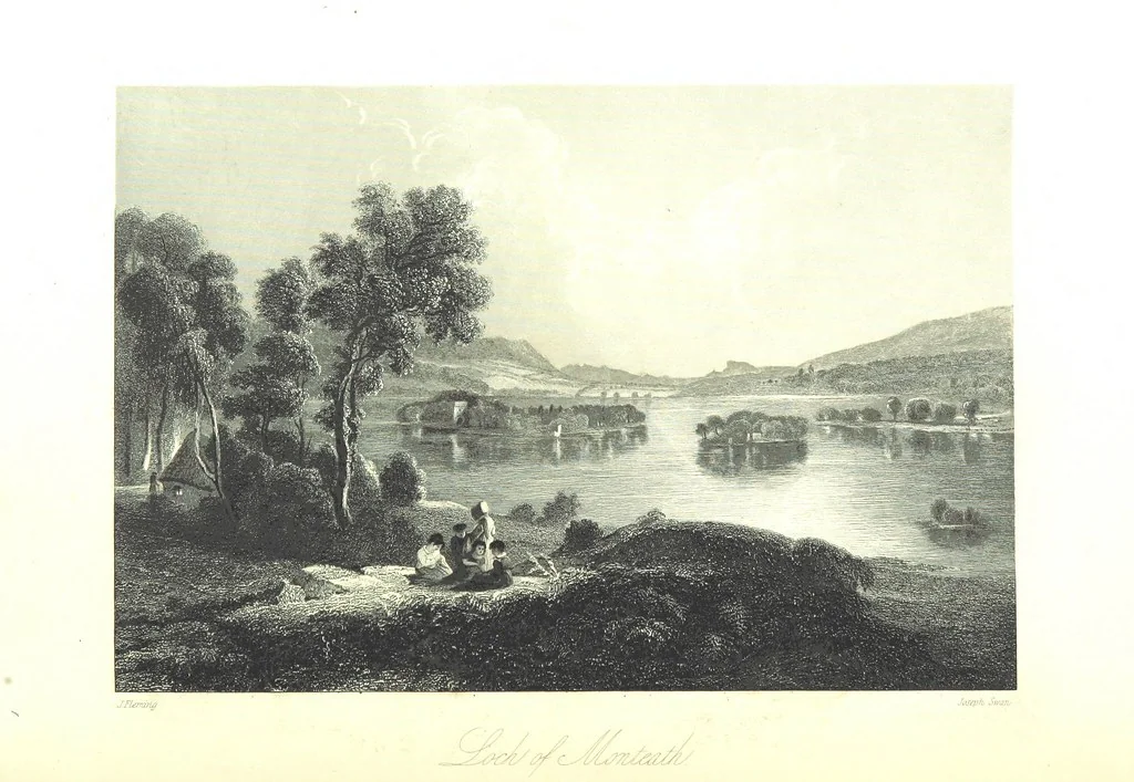 An illustration from A Series of Select Views in Perthshire: with historical and descriptive illustrations; and an account of the royal progress through the county in M.DCCC.XLII. [With plates, 1844, leaf 312