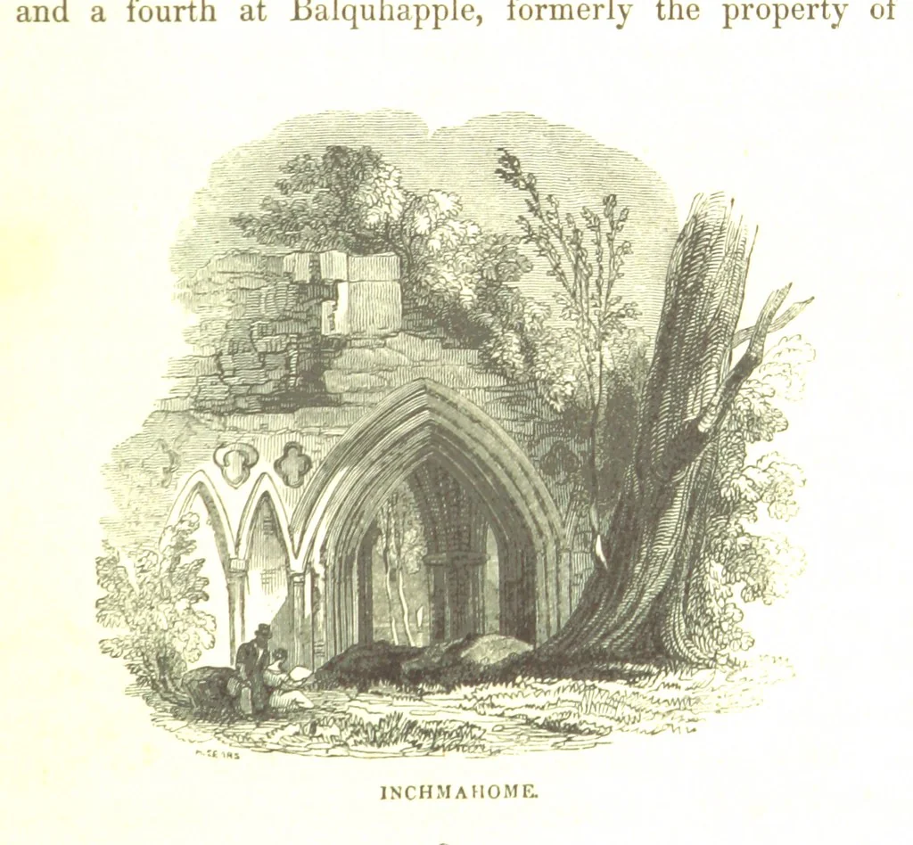 An illustration from A Series of Select Views in Perthshire: with historical and descriptive illustrations; and an account of the royal progress through the county in M.DCCC.XLII. [With plates, 1844, leaf 315