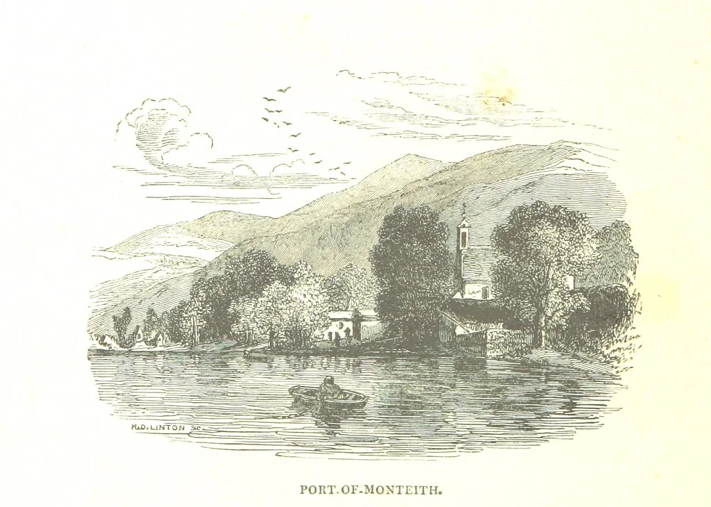 An illustration from A Series of Select Views in Perthshire: with historical and descriptive illustrations; and an account of the royal progress through the county in M.DCCC.XLII. [With plates, 1844, leaf 316
