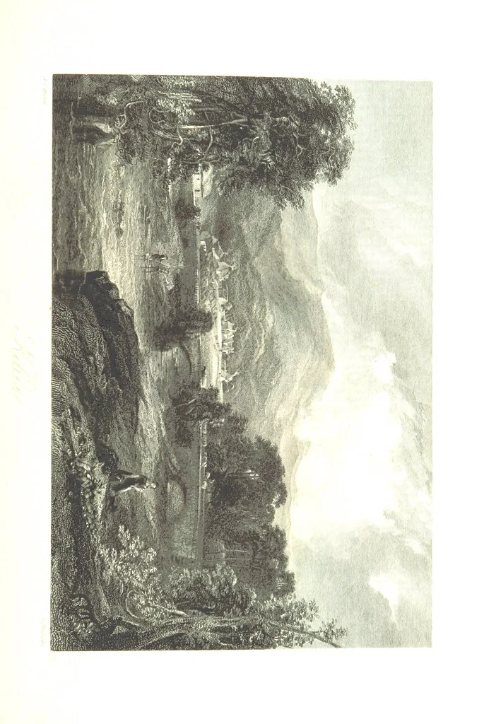 An illustration from A Series of Select Views in Perthshire: with historical and descriptive illustrations; and an account of the royal progress through the county in M.DCCC.XLII. [With plates, 1844, leaf 351