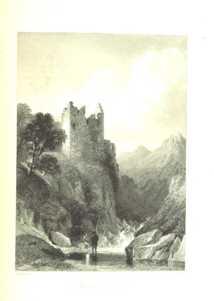 An illustration from A Series of Select Views in Perthshire: with historical and descriptive illustrations; and an account of the royal progress through the county in M.DCCC.XLII. [With plates, 1844, leaf 365